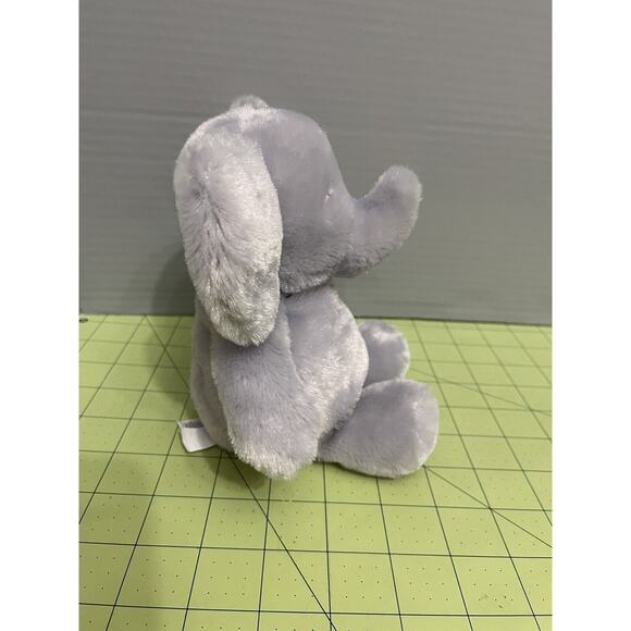 Carters Child of Mine 8" Gray Plush Baby Elephant Rattle Crinkle Stuffed Animal - Picture 4 of 9